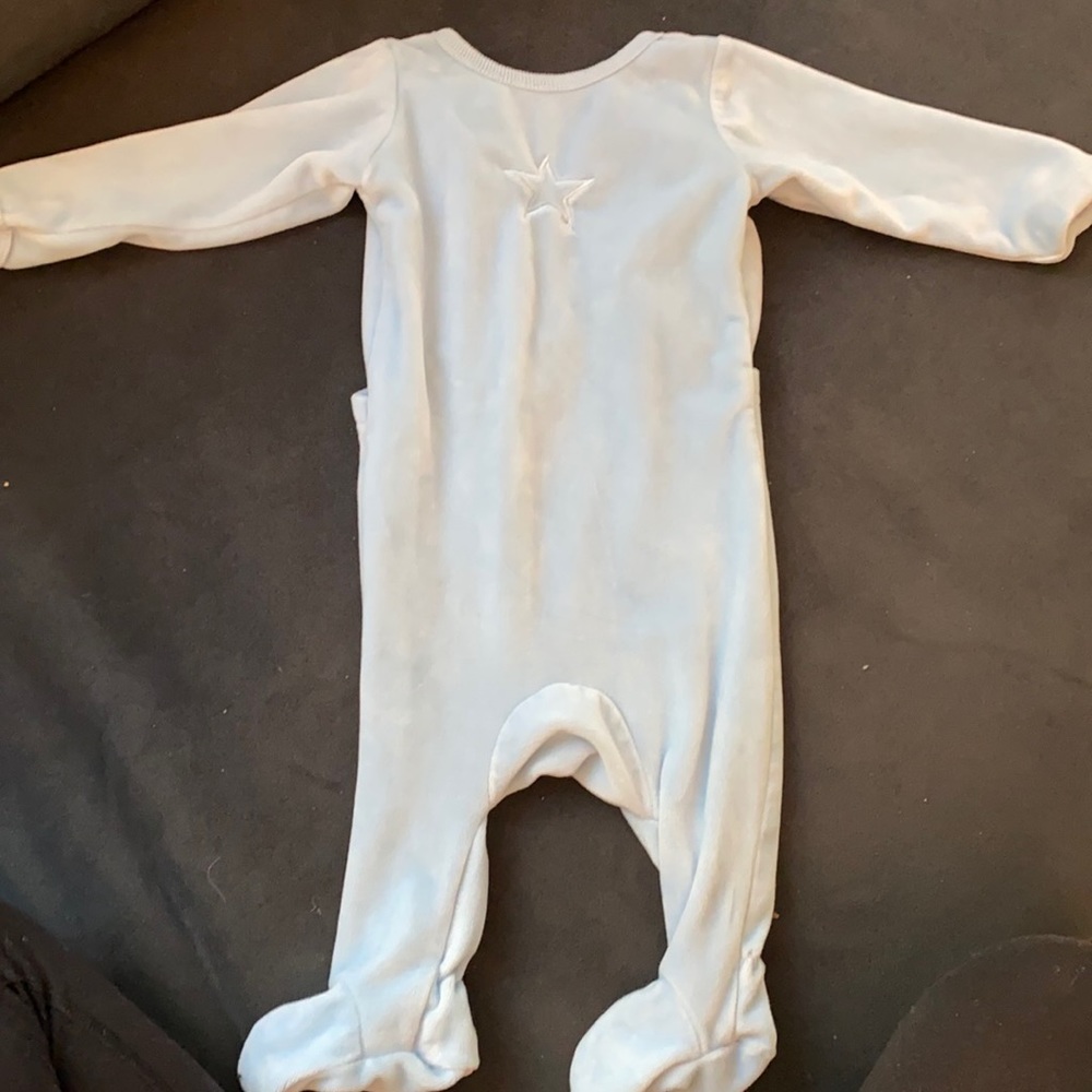 Poof Baby Velour Star Footed 1 Piece